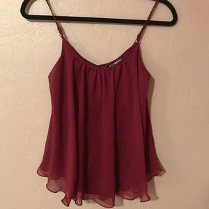 Express Maroon top (XS)